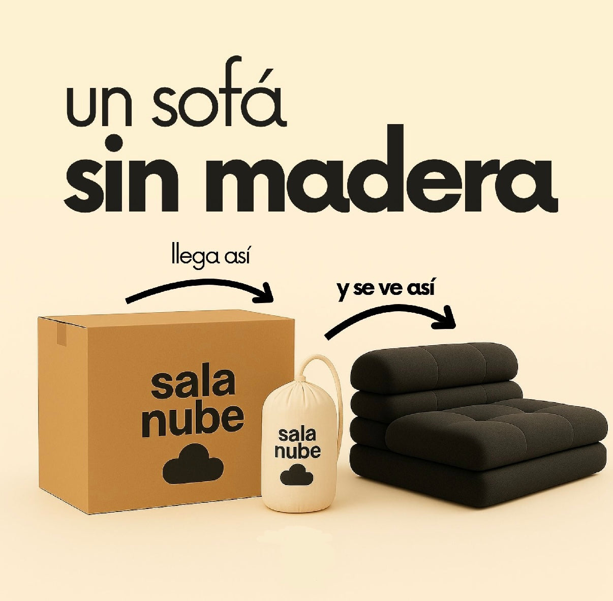 Sofá cama nube